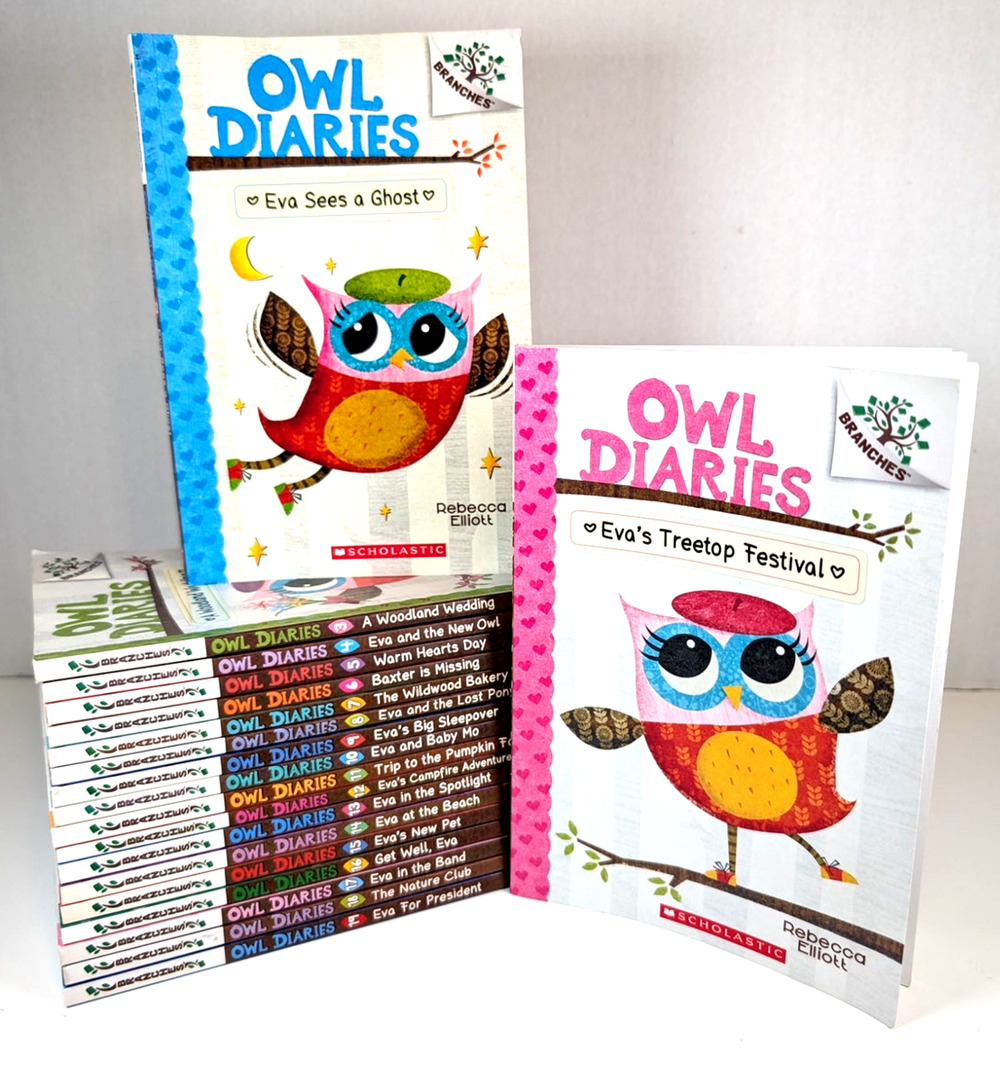 Near Complete Set OWL DIARIES Early Reader Books Series Elliot vol.1-19 Branches